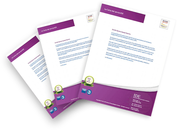 Carta dei servizi dell'Istituto Dermatologico Europeo